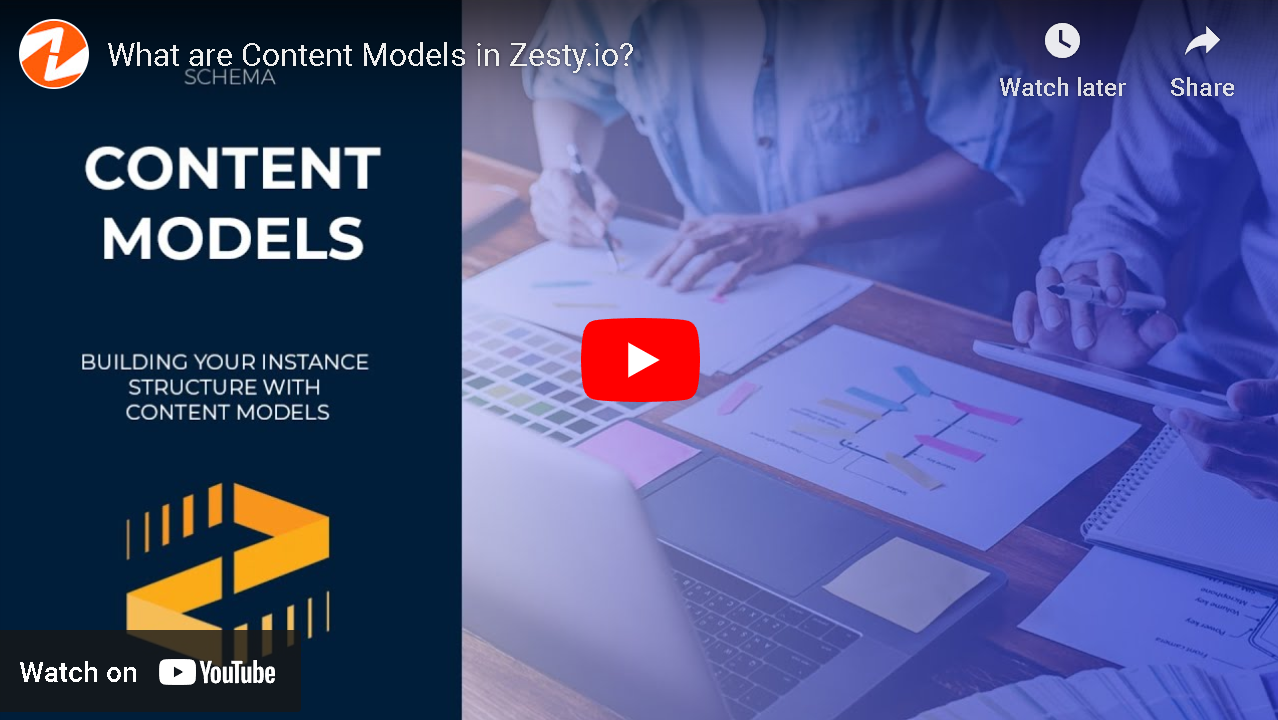 Begin building your instance structure with content models.