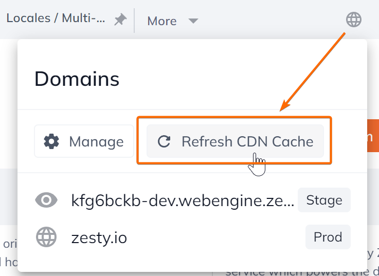 Refresh CDN Cache -sm