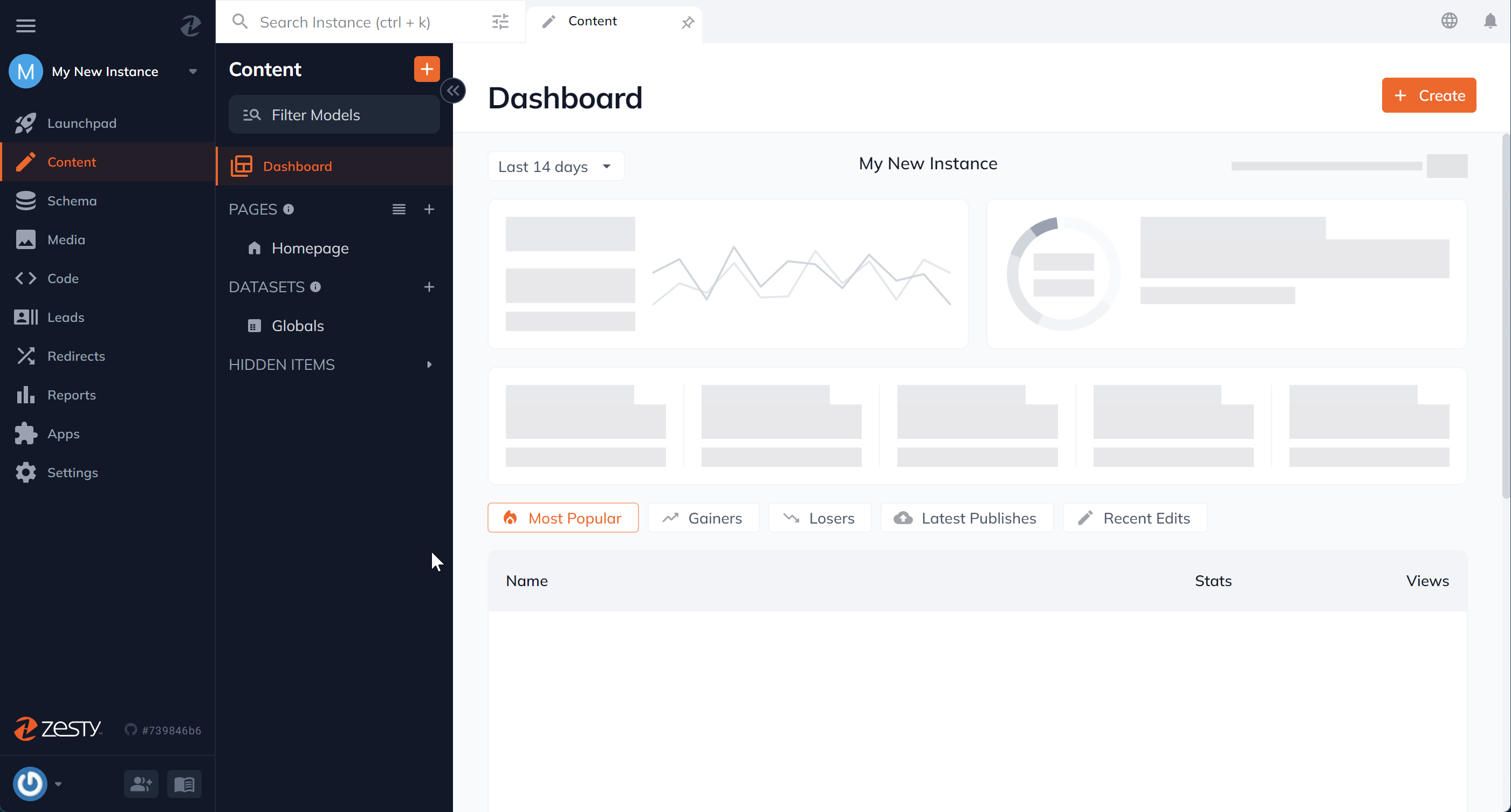 Content Dashboard