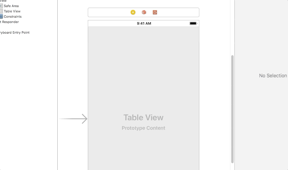 Linking the table view