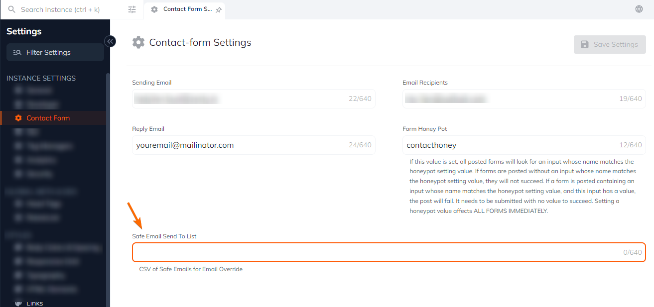 Safe Email Send To List Field